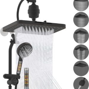 Pommeau de Douche 4-en-1 – 157 Jets + Filtre Anti-Calcaire